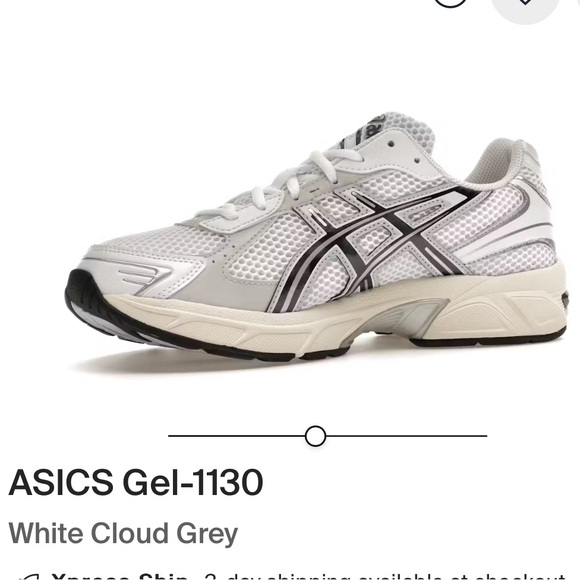 Brand New ASICS Gel-1130 White Cloud Grey (1201A256-118) Men's Size 11.5 Shoes - Picture 2 of 16